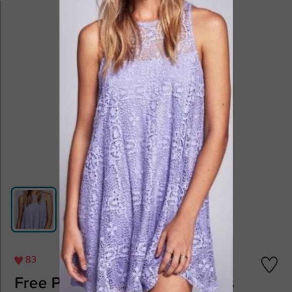 RED Free People lace shift dress - Picture 3 of 5